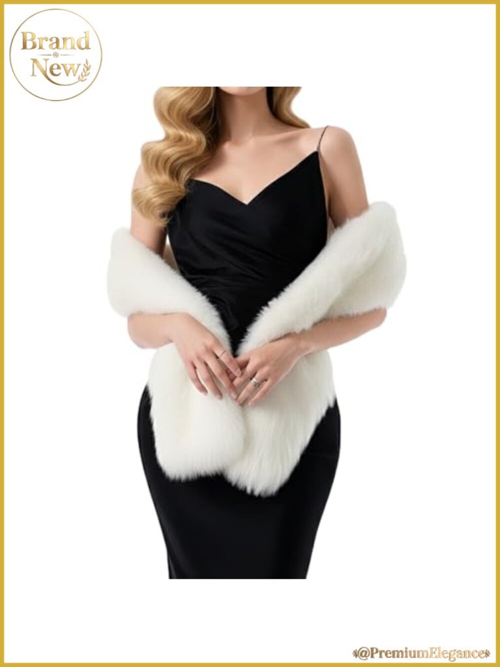 Faux Fur Collar Scarf Wrap Long Women's Warm Stole Shawl Neck Warmer